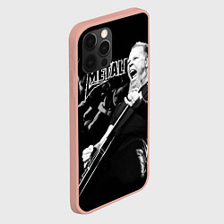 Чехол для iPhone 12 Pro Max Metallica, цвет: 3D-светло-розовый — фото 2