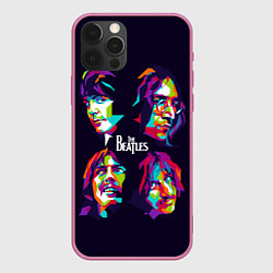 Чехол iPhone 12 Pro Max The Beatles: Art Faces