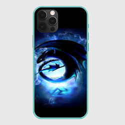 Чехол для iPhone 12 Pro Max Night Fury, цвет: 3D-мятный