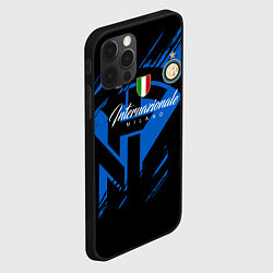 Чехол для iPhone 12 Pro Max Интер Милан логотипы, цвет: 3D-черный — фото 2