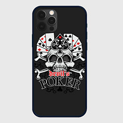 Чехол для iPhone 12 Pro Max Poker devils, цвет: 3D-черный