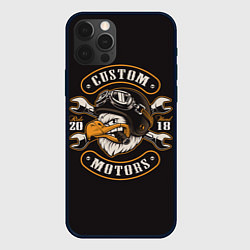 Чехол для iPhone 12 Pro Max Custom motors - white eagle, цвет: 3D-черный