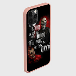 Чехол для iPhone 12 Pro Max Slipknot: This Song, цвет: 3D-светло-розовый — фото 2