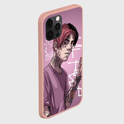 Чехол для iPhone 12 Pro Max Lil Peep, цвет: 3D-светло-розовый — фото 2