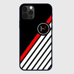 Чехол для iPhone 12 Pro Max 21 Pilots: Black Logo, цвет: 3D-черный