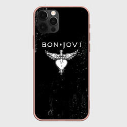 Чехол для iPhone 12 Pro Max Bon Jovi, цвет: 3D-светло-розовый