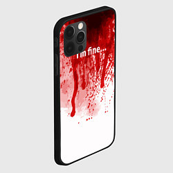 Чехол для iPhone 12 Pro Max Im fine halloween, цвет: 3D-черный — фото 2