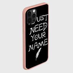 Чехол для iPhone 12 Pro Max Your name, цвет: 3D-светло-розовый — фото 2