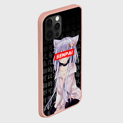 Чехол для iPhone 12 Pro Max SENPAI ANIME, цвет: 3D-светло-розовый — фото 2