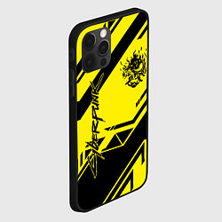 Чехол для iPhone 12 Pro Max Cyberpunk 2077: Yellow Samurai, цвет: 3D-черный — фото 2