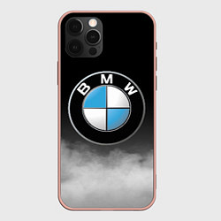 Чехол для iPhone 12 Pro Max BMW, цвет: 3D-светло-розовый