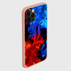 Чехол для iPhone 12 Pro Max L letter fire, цвет: 3D-светло-розовый — фото 2