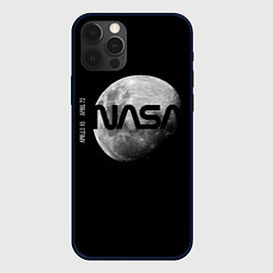 Чехол для iPhone 12 Pro Max NASA Apollo 16, цвет: 3D-черный