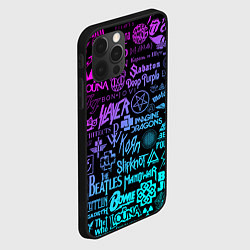 Чехол для iPhone 12 Pro Max ЛОГОТИПЫ РОК ГРУПП, цвет: 3D-черный — фото 2