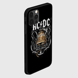 Чехол для iPhone 12 Pro Max ACDC - hells bells, цвет: 3D-черный — фото 2