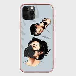 Чехол для iPhone 12 Pro Max Stray Kids, цвет: 3D-светло-розовый