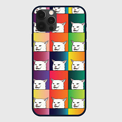 Чехол для iPhone 12 Pro Max Woman Yelling at Cat, цвет: 3D-черный