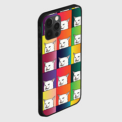 Чехол для iPhone 12 Pro Max Woman Yelling at Cat, цвет: 3D-черный — фото 2