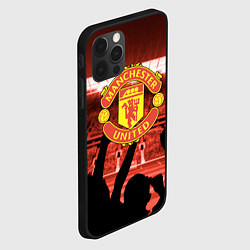 Чехол для iPhone 12 Pro Max Manchester United, цвет: 3D-черный — фото 2