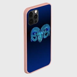 Чехол для iPhone 12 Pro Max Знаки Зодиака Овен, цвет: 3D-светло-розовый — фото 2