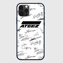 Чехол для iPhone 12 Pro Max ATEEZ АВТОГРАФЫ, цвет: 3D-черный
