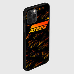 Чехол для iPhone 12 Pro Max ATEEZ АВТОГРАФЫ, цвет: 3D-черный — фото 2