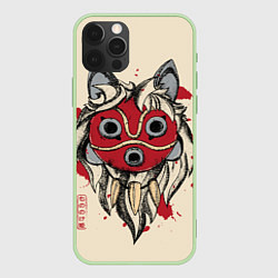 Чехол для iPhone 12 Pro Max Princess Mononoke, цвет: 3D-салатовый