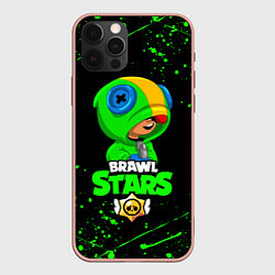 Чехол для iPhone 12 Pro Max BRAWL STARS LEON, цвет: 3D-светло-розовый