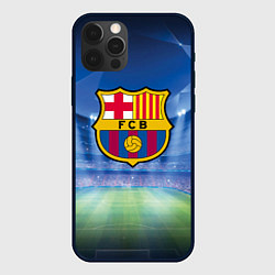 Чехол для iPhone 12 Pro Max FC Barcelona, цвет: 3D-черный