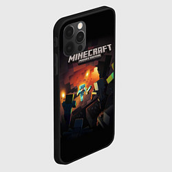 Чехол для iPhone 12 Pro Max MINECRAFT, цвет: 3D-черный — фото 2