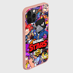 Чехол для iPhone 12 Pro Max BRAWL STARS CROW, цвет: 3D-светло-розовый — фото 2