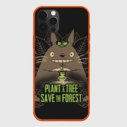 Чехол для iPhone 12 Pro Max Plant a tree Save the forest, цвет: 3D-красный