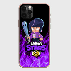 Чехол для iPhone 12 Pro Max BRAWL STARS BIBI, цвет: 3D-светло-розовый