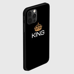 Чехол для iPhone 12 Pro Max Король, цвет: 3D-черный — фото 2