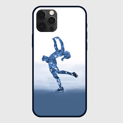 Чехол для iPhone 12 Pro Max Фигурное катание, цвет: 3D-черный