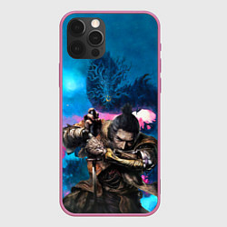 Чехол для iPhone 12 Pro Max Sekiro Shadows Die Twice, цвет: 3D-малиновый