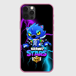 Чехол для iPhone 12 Pro Max Brawl Stars LEON, цвет: 3D-малиновый