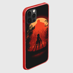 Чехол для iPhone 12 Pro Max Атака Титанов, цвет: 3D-красный — фото 2