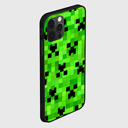 Чехол для iPhone 12 Pro Max MINECRAFT, цвет: 3D-черный — фото 2