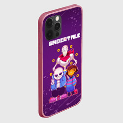 Чехол для iPhone 12 Pro Max UNDERTALE, цвет: 3D-малиновый — фото 2