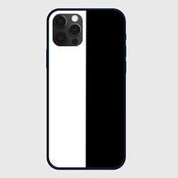 Чехол для iPhone 12 Pro Max ПРОСТО ЧЁРНО-БЕЛЫЙ, цвет: 3D-черный