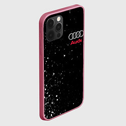 Чехол для iPhone 12 Pro Max AUDI, цвет: 3D-малиновый — фото 2