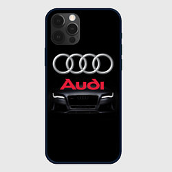 Чехол для iPhone 12 Pro Max AUDI, цвет: 3D-черный