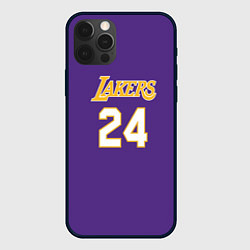 Чехол для iPhone 12 Pro Max Los Angeles Lakers Kobe Brya, цвет: 3D-черный