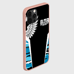 Чехол для iPhone 12 Pro Max Камуфляж ВДВ, цвет: 3D-светло-розовый — фото 2
