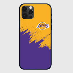 Чехол для iPhone 12 Pro Max LA LAKERS, цвет: 3D-черный