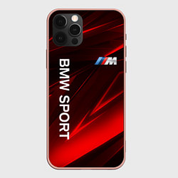 Чехол для iPhone 12 Pro Max BMW БМВ Z, цвет: 3D-светло-розовый