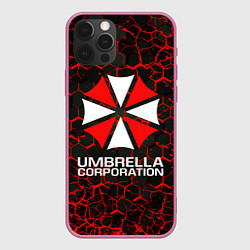 Чехол для iPhone 12 Pro Max UMBRELLA CORPORATION, цвет: 3D-малиновый