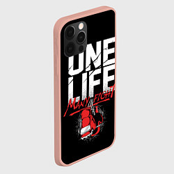 Чехол для iPhone 12 Pro Max One Life Many Fight, цвет: 3D-светло-розовый — фото 2