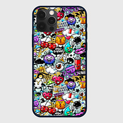 Чехол для iPhone 12 Pro Max Stickerboom, цвет: 3D-черный